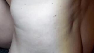 18 year old sloppy slut hard fucking, extreme risky creampie part two