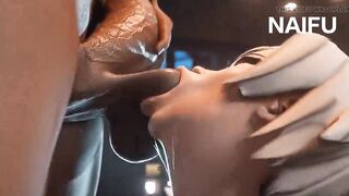 big ass oiled fucking (animation with sound)