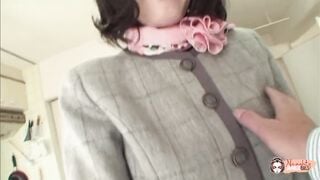 Makiko Nakane is obsessed with white dicks and loves to take them doggy style