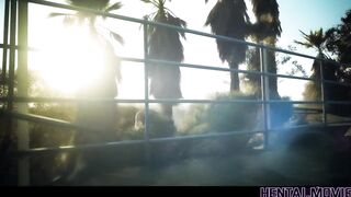 AI GENERATED HENTAI - Asian Teens Get Possessed By Alien Creature And Start Fucking