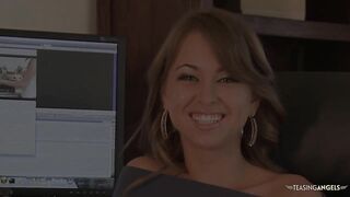 As a super naughty secretary kinky brunette loves high class hardcore fucking and cum swallowing