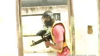 CULIONEROS - Big Ass Latina Plays Paintball and Fucks in Colombia!