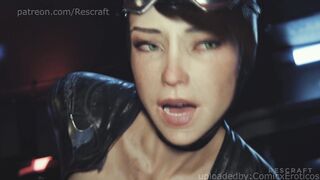 Catwoman getting her pussy fucked! Videogame 3D Animations (Sound-60fps)