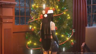 Final Fantasy Tifa getting some creampie while bein fucked on a bar table (Sound-60fps)