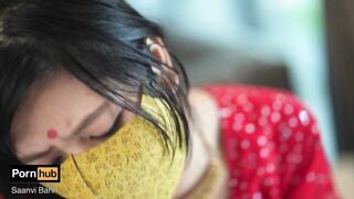 Indian Big Ass Step-daughter seduce her Step-father for Hungry Cock ( Hindi Voice )