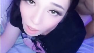 Adorable petite trans stepsis helps step bro with his “problem”