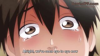 Three Horny Girls Suck Same Cock In Gangbang - hentai