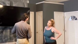 Hot Busty Mature Milf Danni Jones' Son's Friend Fixes Her House and Her Pussy - 32 Year Age Gap!!