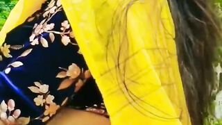 KANNAD village hot girl called her boyfriend and fucked her in the open behind the house amateur Homemade big tits