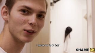 SHAME4K. MILF and new lover have no time to change the location and start fucking