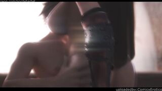 Tifa fucking like a whore on the couch! 3D Porn Animations!