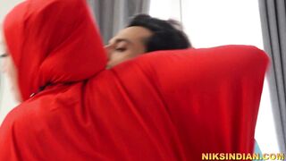 Hijabi Muslim wife of an old man gets fucked by another man 2