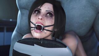 A big cock fucks her anal deeply - 3d animated BDSM hot porn