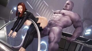 Black Widow x Thanos Special Animation Marvel