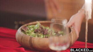 BLACKED Curvy Goddess Violet Ditches BF For Jason's BBC