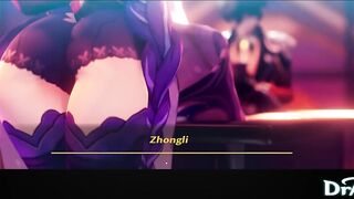 Raiden Shogun gets Roughly fucked in a Full Vaginal Nelson - Genshin Impact 60FPS