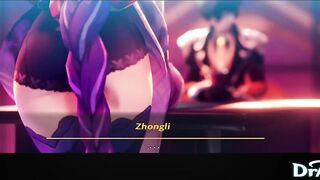 Raiden Shogun gets Roughly fucked in a Full Vaginal Nelson - Genshin Impact 60FPS