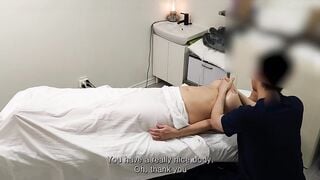 Emma, flirty white Milf with big tits and thicc ass was looking for the special massage. I hope she liked Asian Cock.