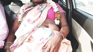 Silk aunty car sex, telugu dirty talks, Episode -1, part- 3, sexy saree telugu silk aunty with boy friend.