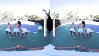 Naughty America Three hot girls play with your balls