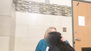 Sucking black cock and him sucking my tits