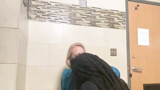 Sucking black cock and him sucking my tits