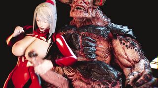 Huge monster's cock fucks blond and cum - Perverted Satisfier A description of mutual sexual lust