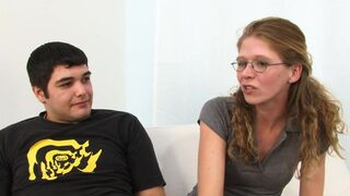 Boy watches his girl get fucked by a fit black hunk