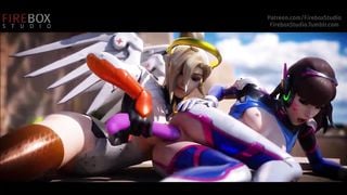 Mercy From Overwatch Getting Fucked From All Angles 3D (2018)