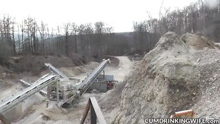 Cum slut wife Marion creamed by strangers in and over