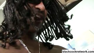 Interracial Anal Slut Cleans Black Cock