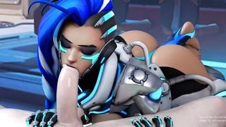 Sombra Blowjob (blender Animation W/Sound) Overwatch