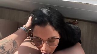 licking VENEZUELAN vagina from the 18th floor of a hotel in BOGOTA, could they see us?