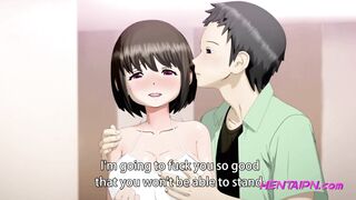 Busty School Girl & Young Businessman • HENTAI Train XXX Story
