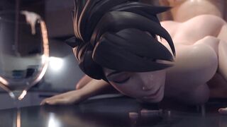 Hentai 3D: Overwatch D.va Mercy Tracer Widowmaker Compilation Uncensored Hentai