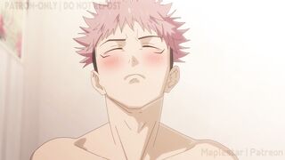 咒术回战|在宿舍不小心撞到钉崎野蔷薇洗澡，被她拉去胸交