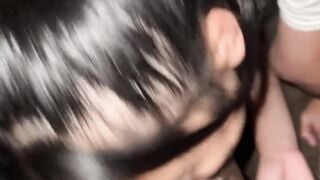 Her mom calls while I’m using her throat