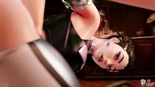 LOL Hentai Kaisa KDA Full Animation Threesome Hard Sex 3D Porn Dark Green Hair Color Edit Smixix