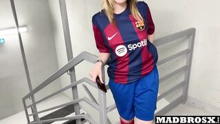 A Barcelona Supporter Fucked By PSG Fans in The Corridors Of The Football Stadium !!!