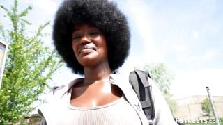 Czech Streets 152: Quickie with Cute Busty Black Girl