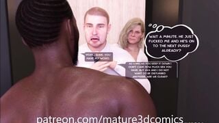 Wife Cheats with BBC Next Door While Husband Thinks the Sex Sounds Is the Neighbors (3D Comic)