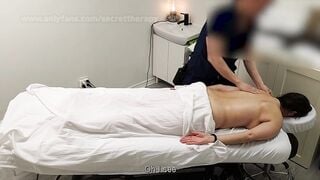 Emma, a flirty MILF with huge tits and ass, was so excited to receive a special massage!