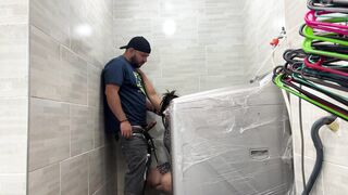 Stepson fucks me in the laundry room while his dad goes out to the supermarket- CulonaArdiente32