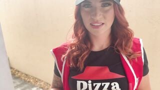 Fucking The Pizza Delivery Girl After She Was Late