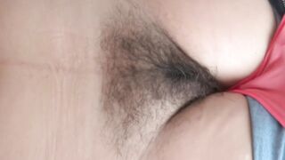 Wife showing off for her son's friends to masturbate