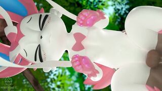 Sylveon CREAMPIE, VAGINAL AND BLOWJOB! She Swallow all (Pokemon) | Merengue Z