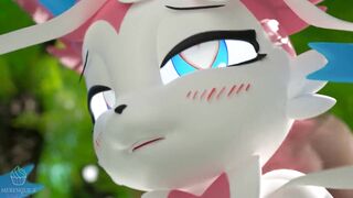 Sylveon CREAMPIE, VAGINAL AND BLOWJOB! She Swallow all (Pokemon) | Merengue Z