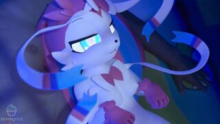 Sylveon CREAMPIE, VAGINAL AND BLOWJOB! She Swallow all (Pokemon) | Merengue Z