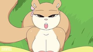 Sandy Cheeks Fucked in all Holes Cartoon Hentai