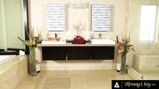 MOMMY'S BOY - Curious Advertiser MILF Chanel Preston Discovers The Joys & Perks From Nuru Massages